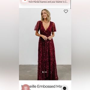 Baltic Born marseille dress maroon